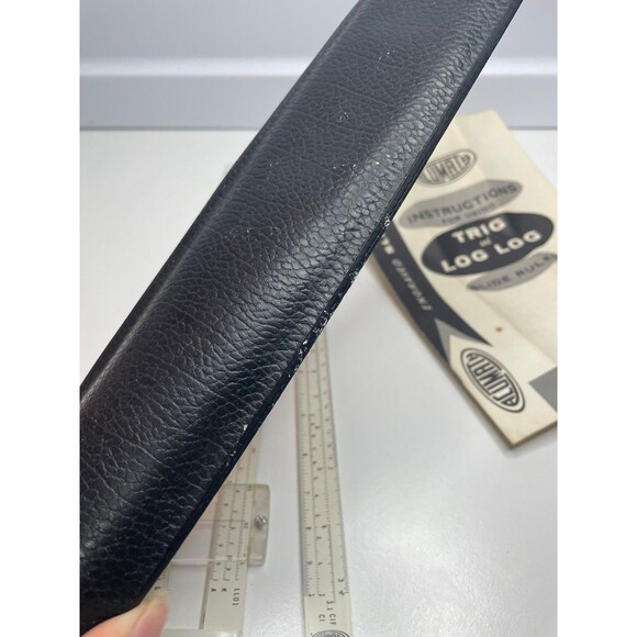 Vintage 1970’s Slide Rule Acu-Math No. 150 Engineer with LEATHER Case Acumath - Picture 8 of 9